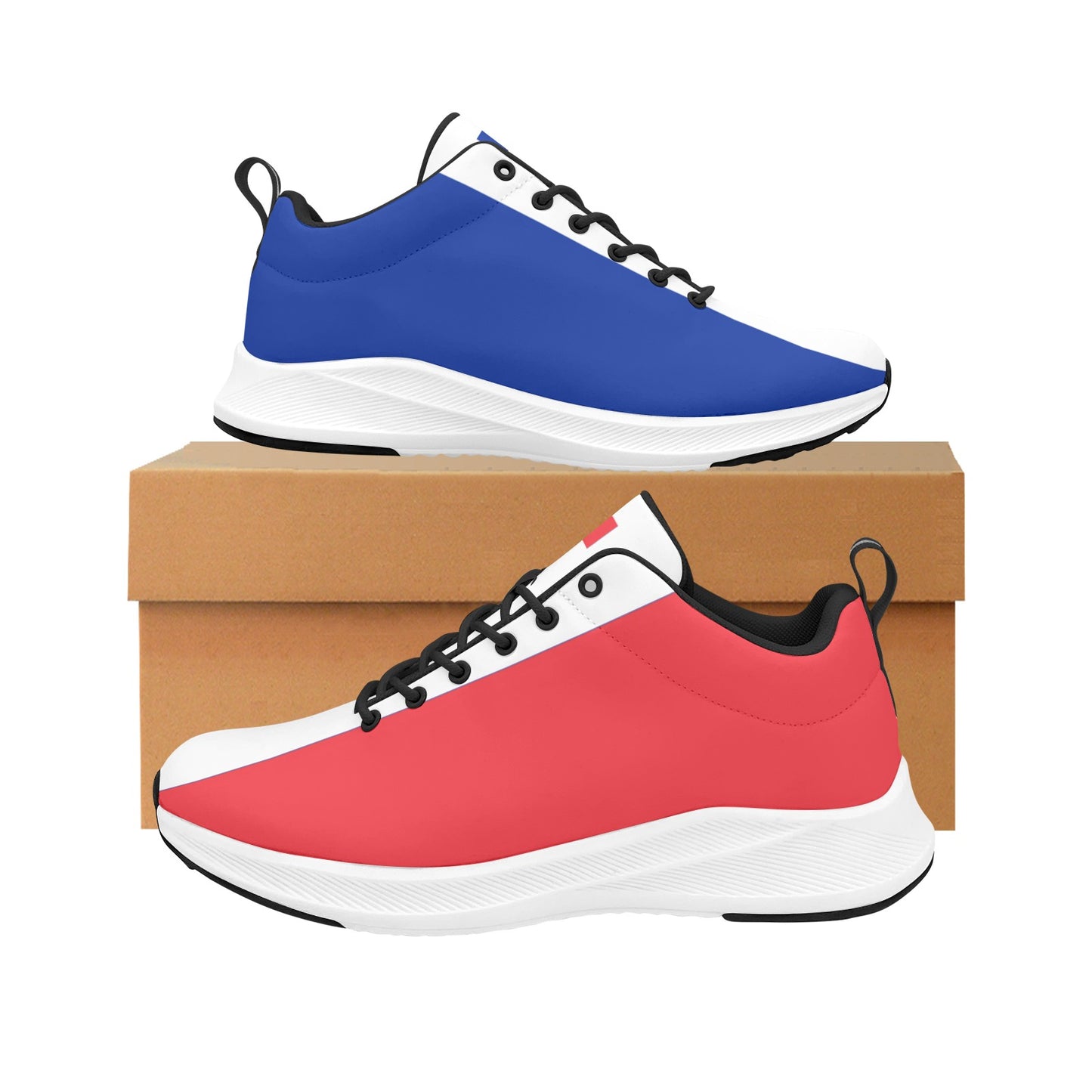 France Flag Inspired Men's Alpha Running Shoes (black)