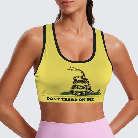 Gadsden Flag Racerback Sports Bra