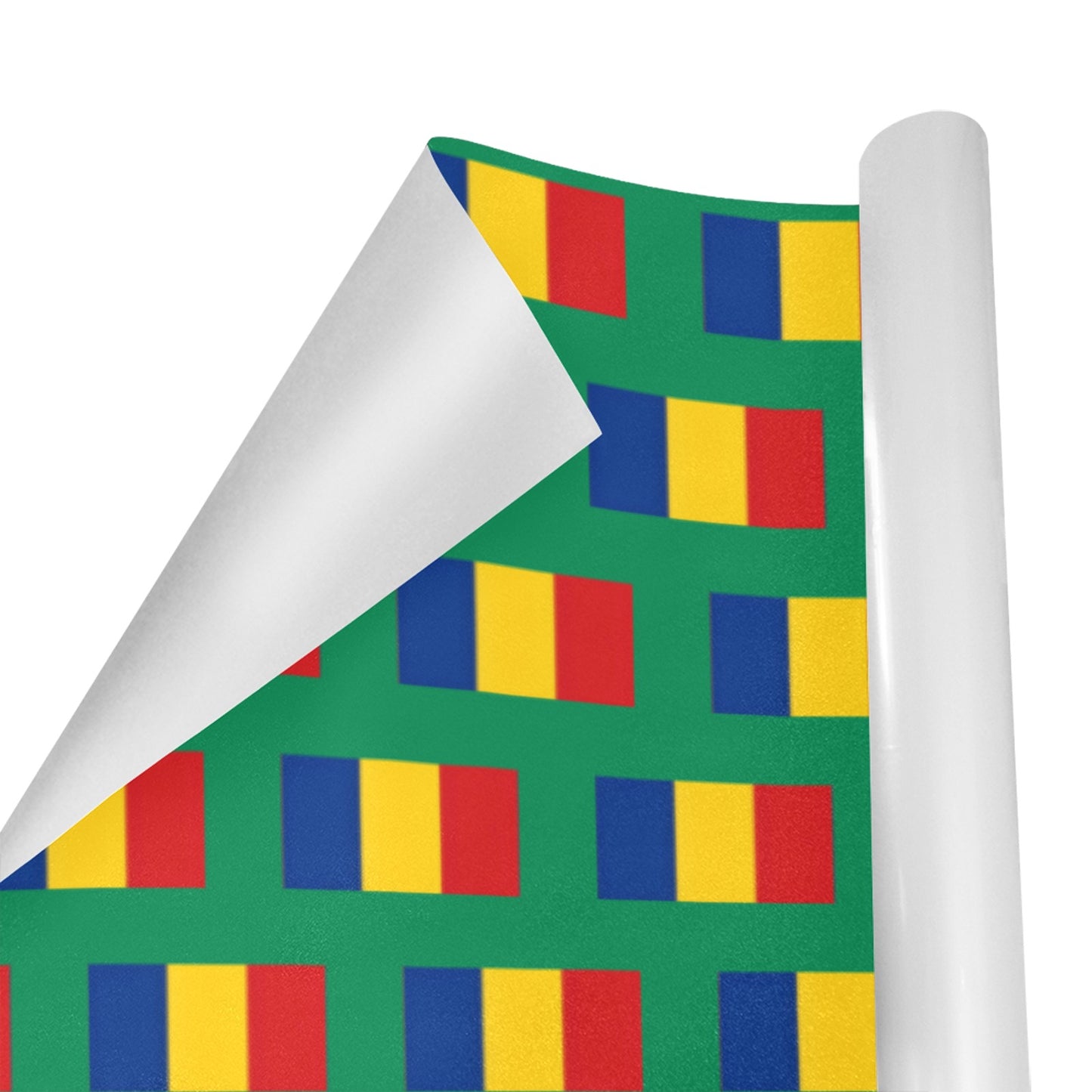 Romania Flag Inspired Custom Gift Wrapping Paper 58"x 22.5" (4 Rolls)