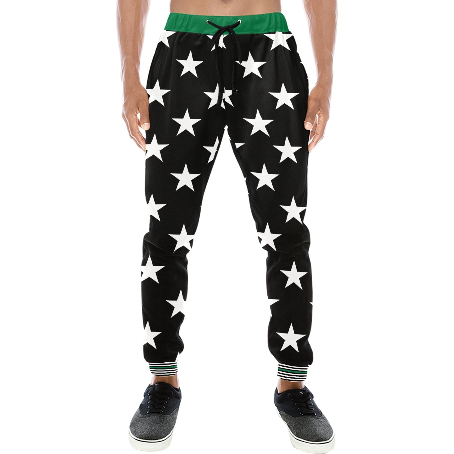 Thin Green Line Flag Inspired All Over Print Unisex Sweatpants