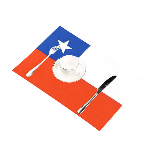 Chile Flag Placemats 12" x 18" (Set of 6)