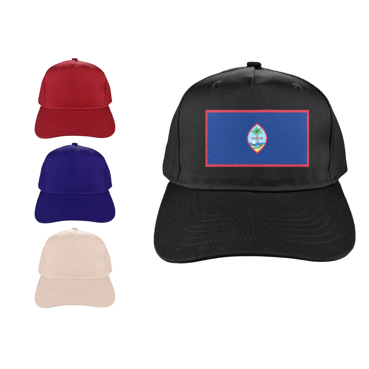 Guam Flag Inspired Baseball Cap | Printed in the  USA