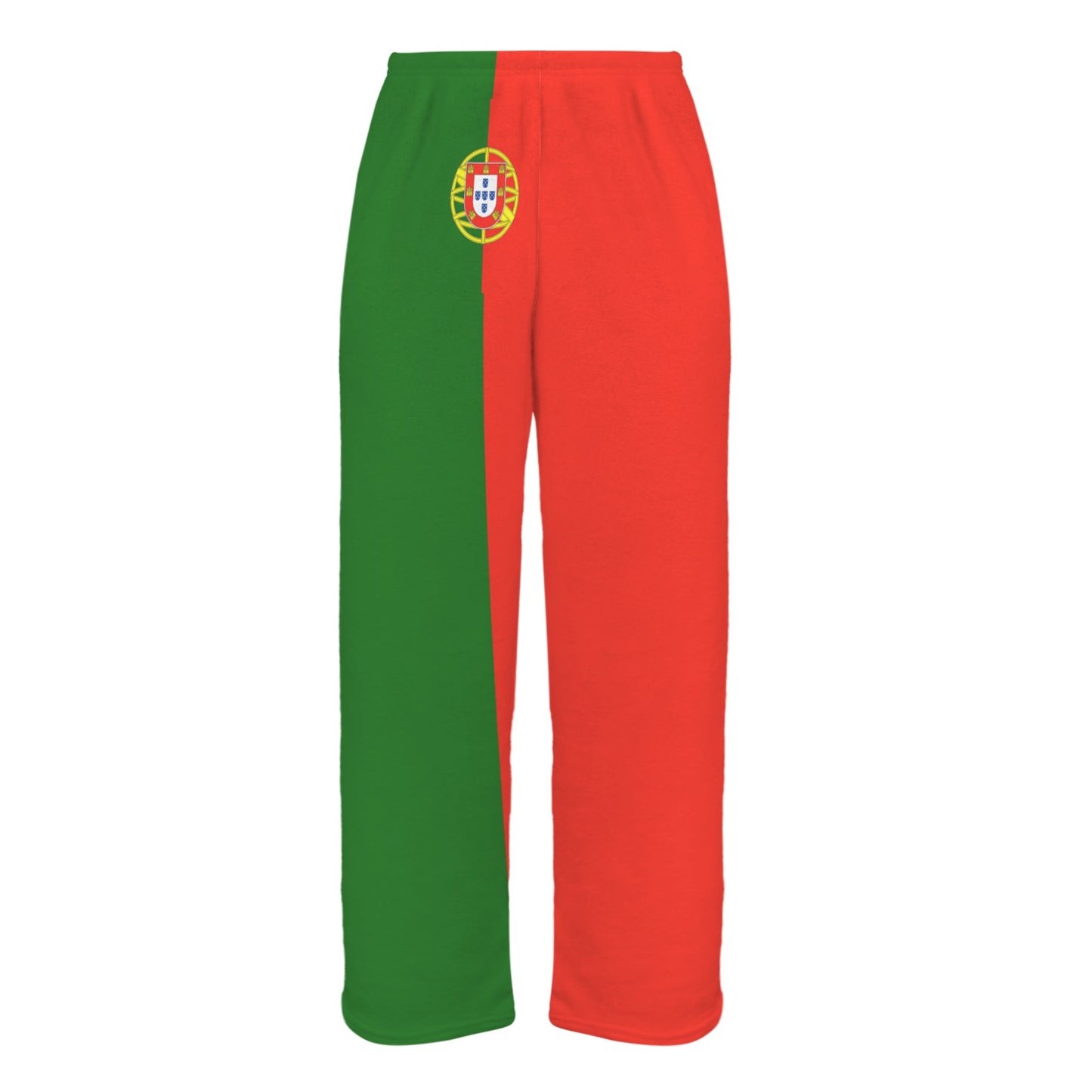 Portugal Flag Inspired Women's Flannel Pajama Trousers