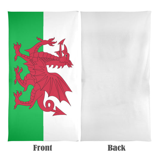Wales Flag Beach Towel 31"x71" (Made in USA)