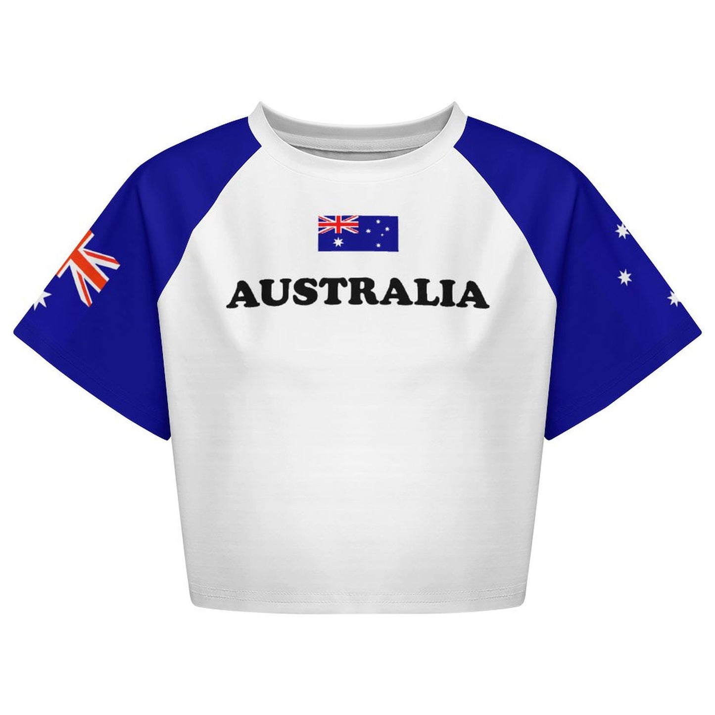 Australia Flag Inspired Women's Cropped Shirt