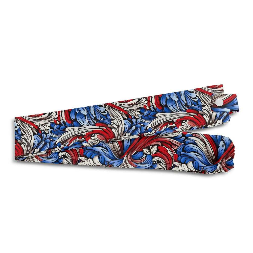 USA/American Flag Inspired Floral/Paisley Pattern Stethoscope Protective Cover