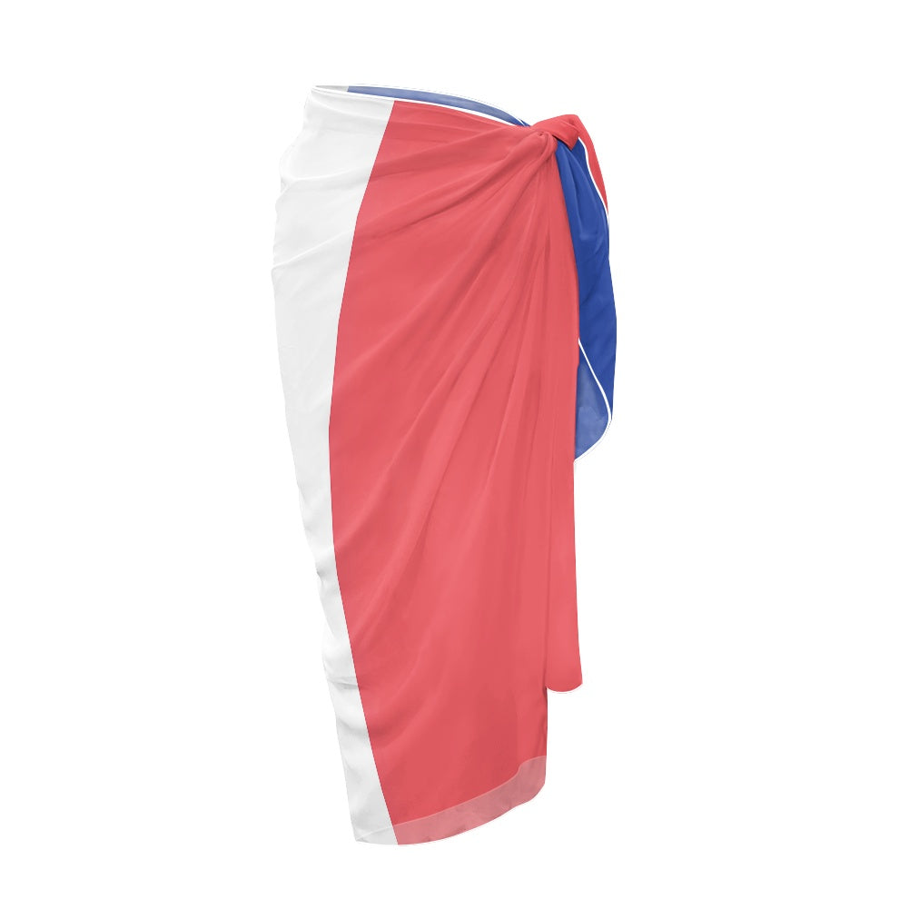 France Flag Inspired Bikini Cover-Up