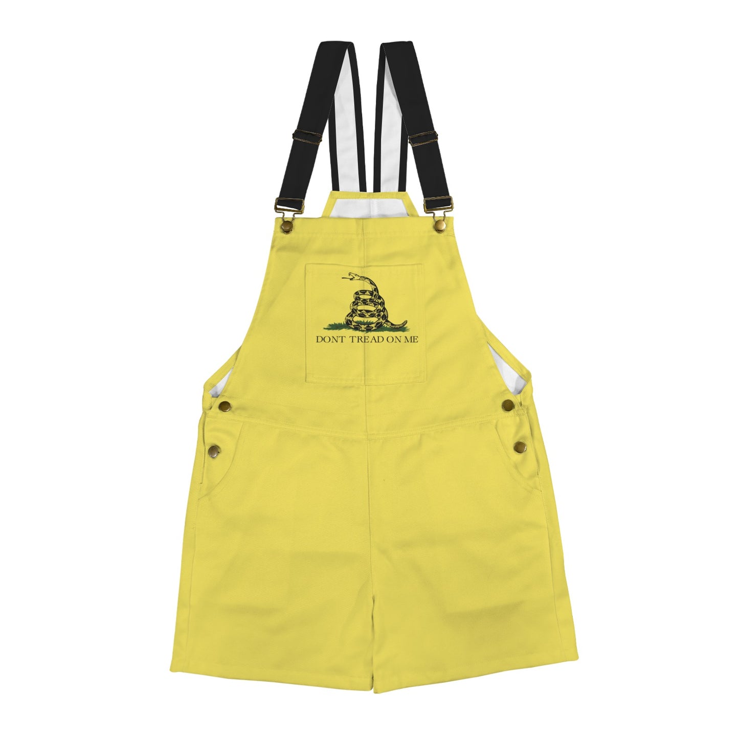 Gadsden Flag Inspired Unisex Suspender Jumpsuit