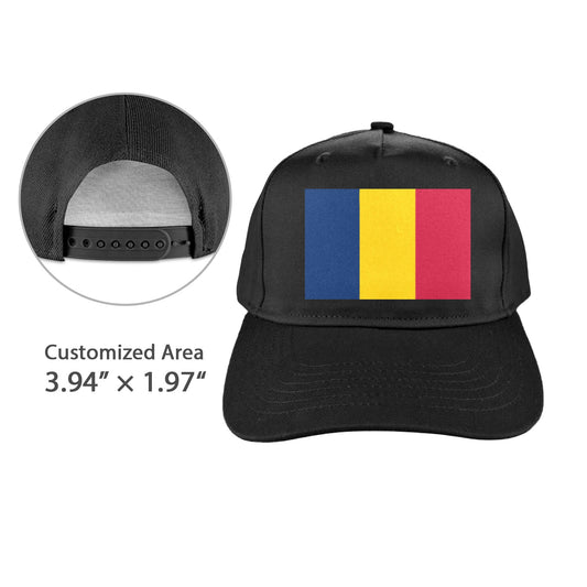 Chad Flag Inspired Baseball Cap | Printed in the  USA