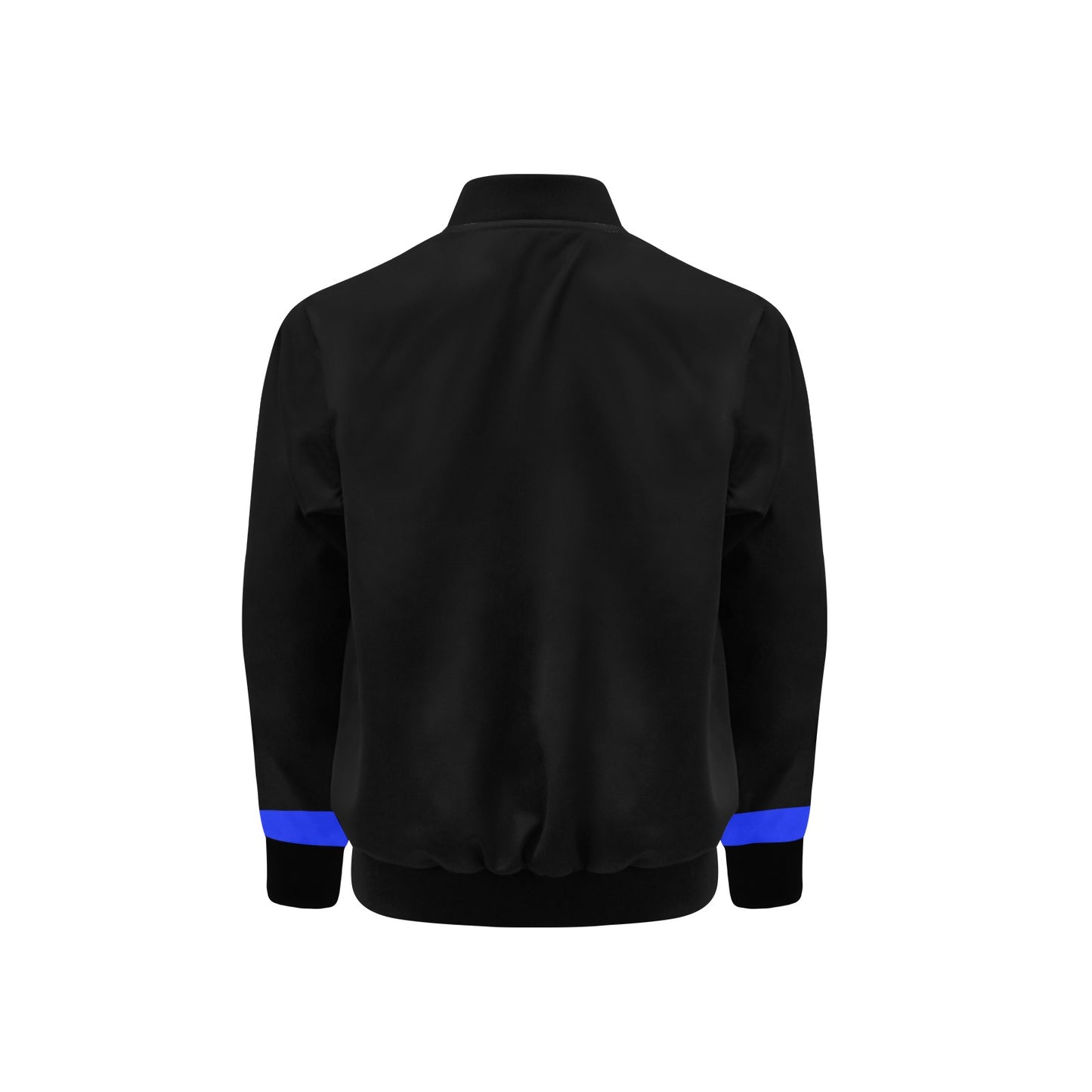 Thin Blue Line Flag Inspired Kids' Bomber Jacket with Pockets