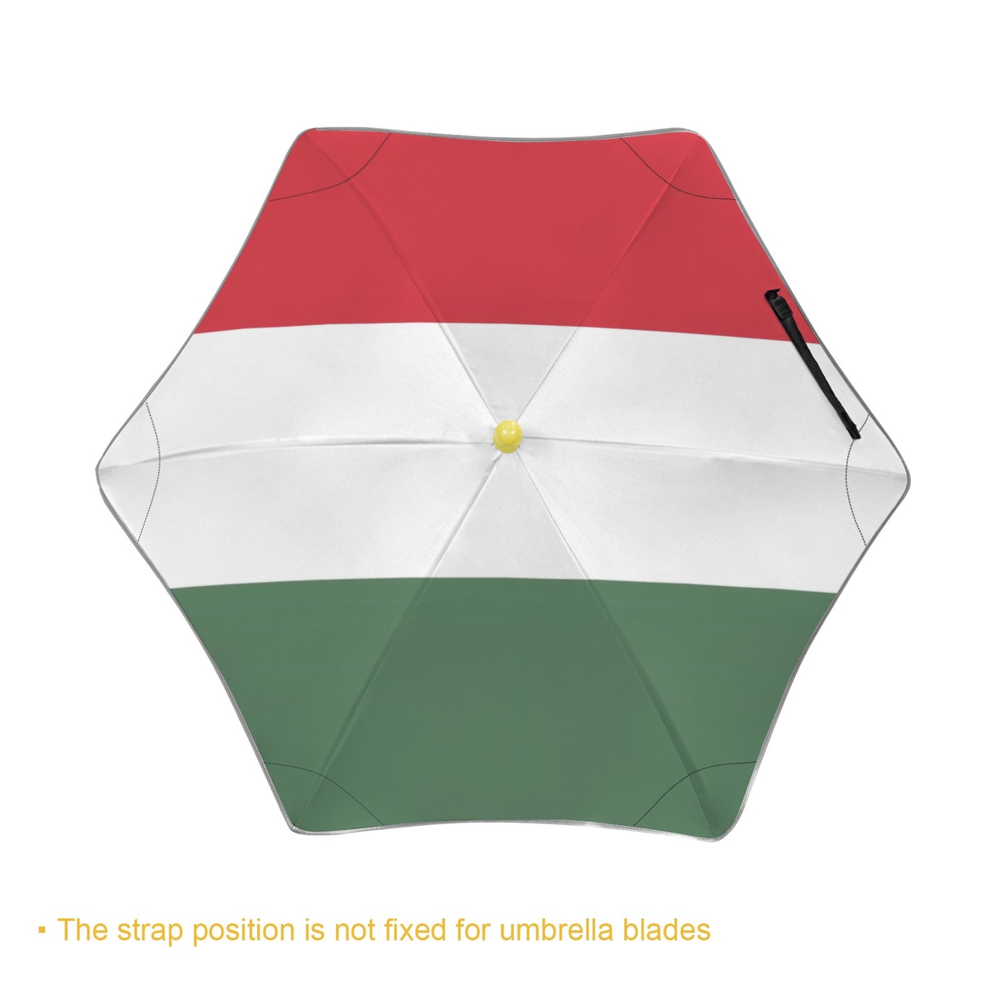 Hungary Flag Inspired Kids Safe Round Corner Umbrella