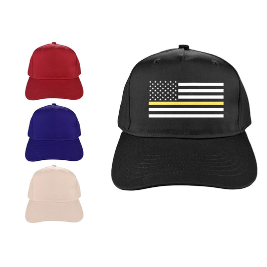 Thin Gold Line Flag Baseball Cap (Made in USA)