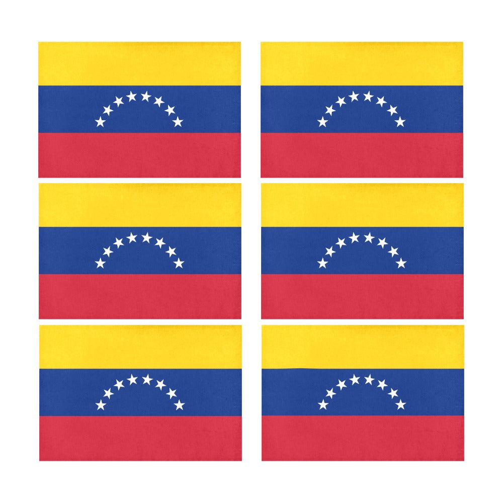 Venezuela Flag Placemats 12" x 18" (Set of 6)