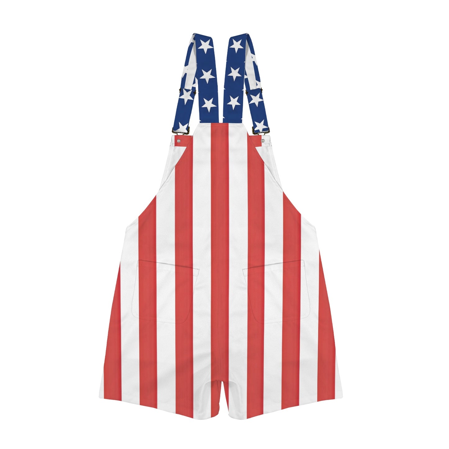 USA/American Flag Inspired Unisex Suspender Jumpsuit