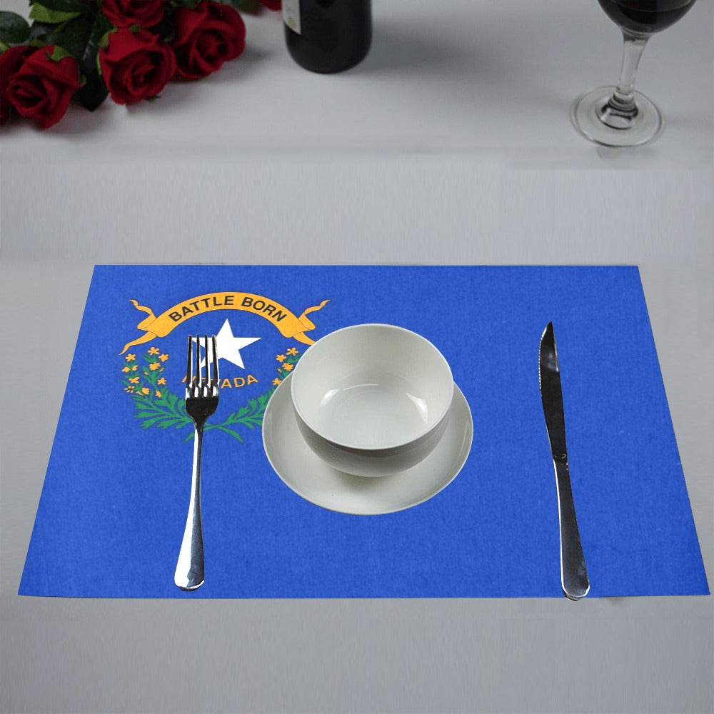 Nevada Flag Placemats 12" x 18" (Set of 6)