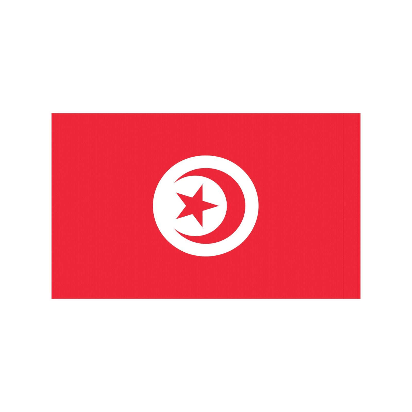 Luv My Flag's Tunisian flag with star and crescent.