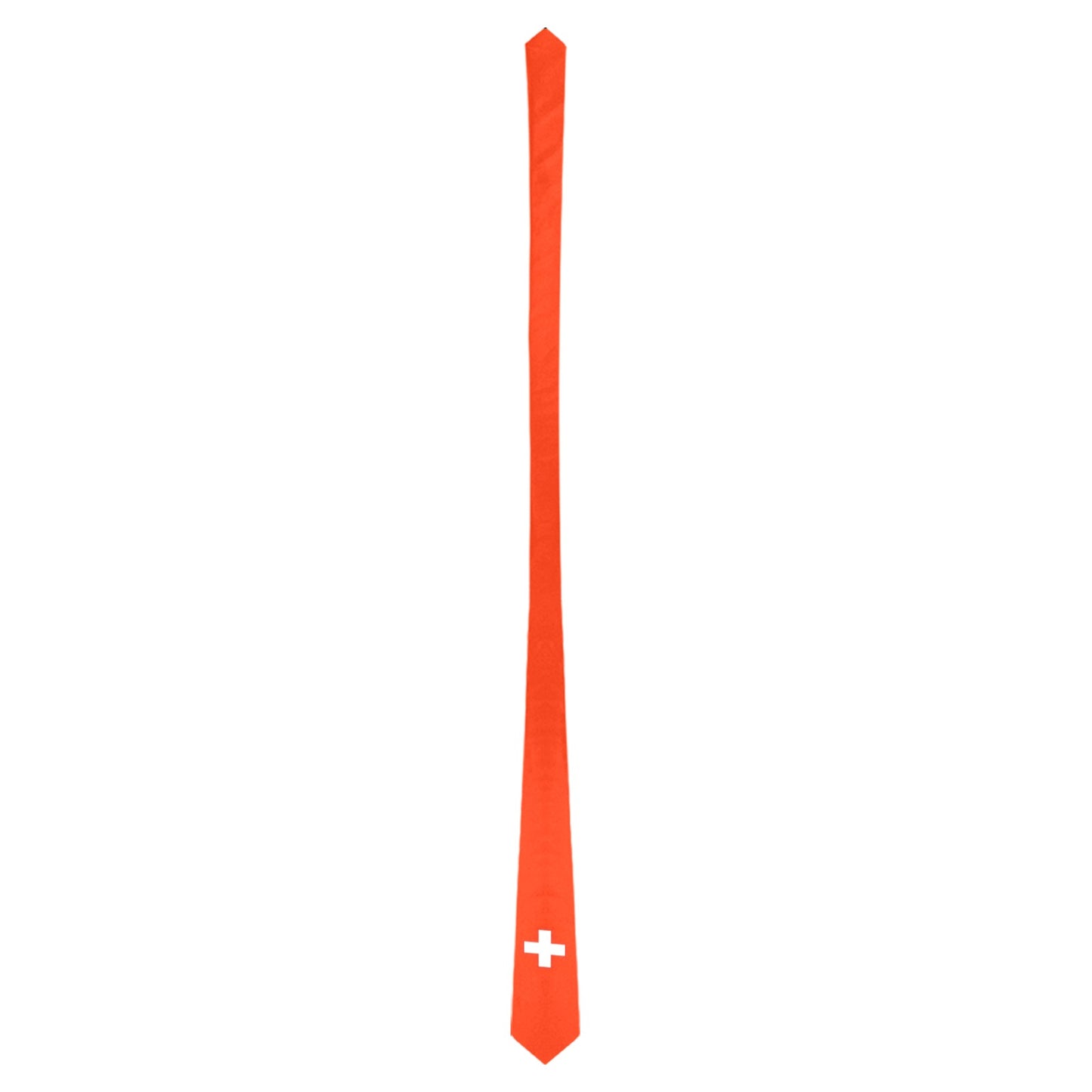 Switzerland Flag Inspired Classic Necktie (Two Sides)