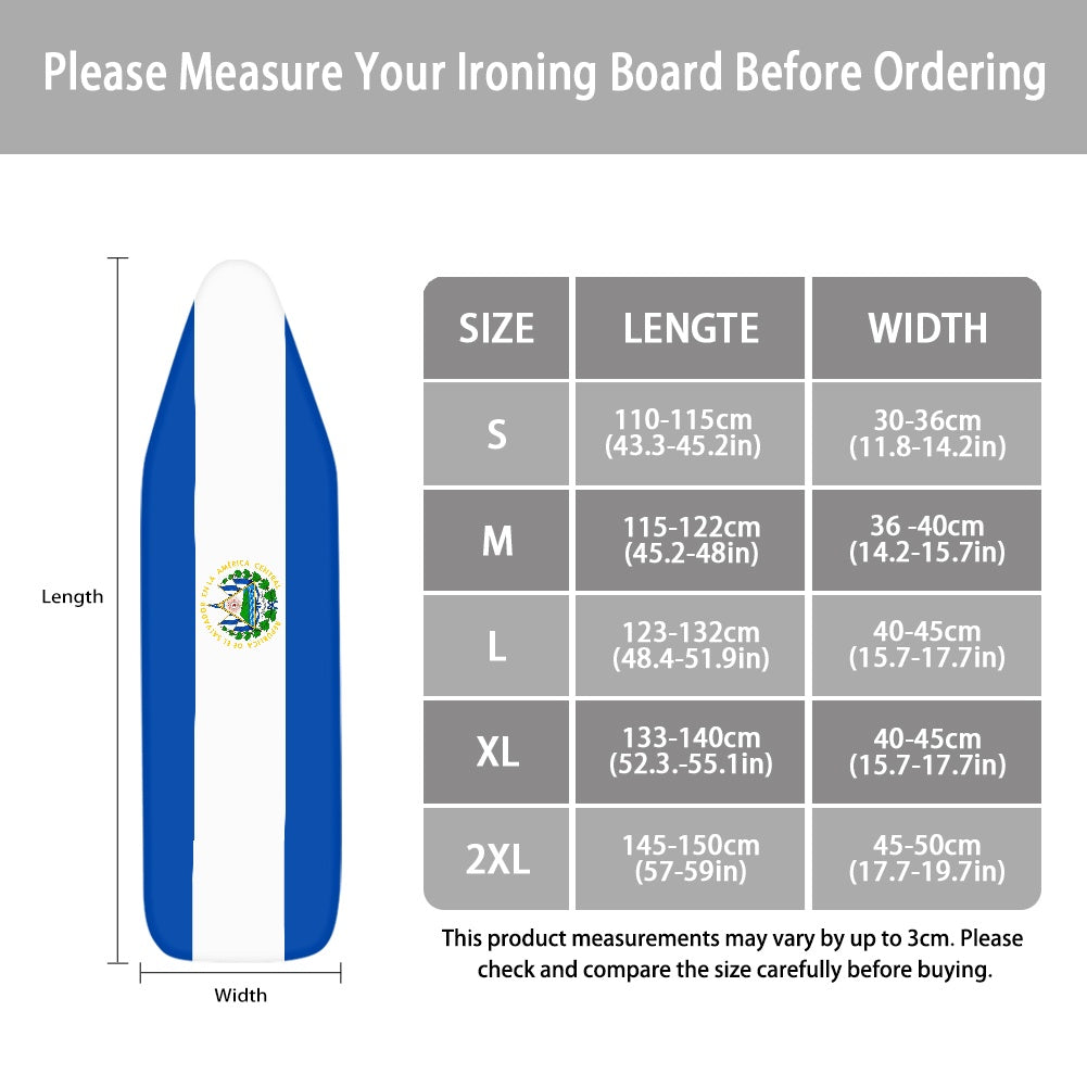 El Salvador Flag Ironing Board Cover
