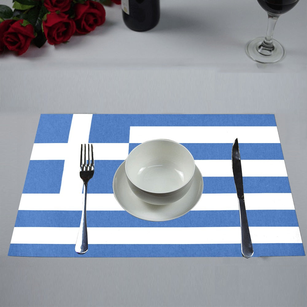 Greece Flag Placemats 12" x 18" (Set of 6)