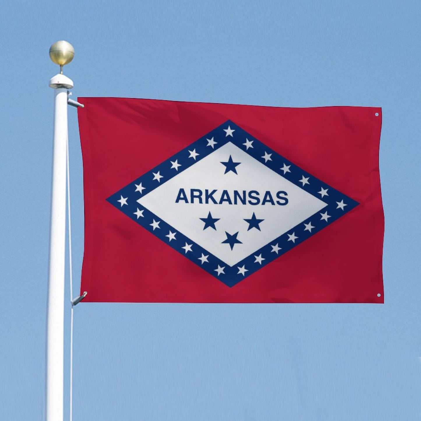 Arkansas Flag Inspired Wall Mount Flag with Four Grommets (35x59 in)