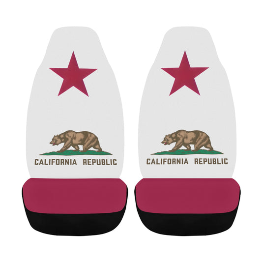 California Flag Car Seat Cover Airbag Compatible(Set of 2)