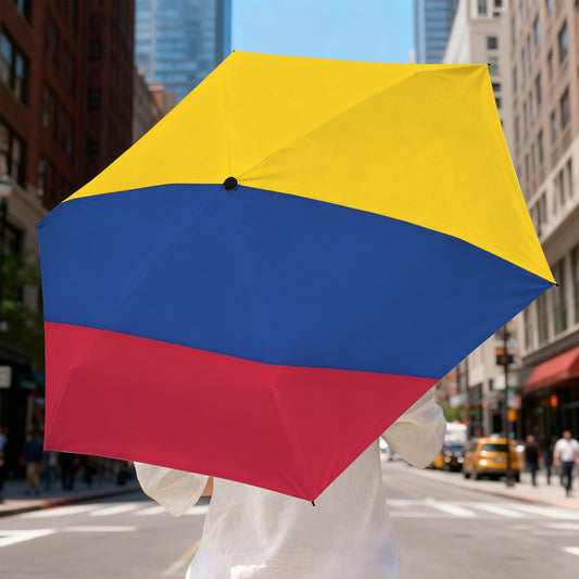 Colombia Flag Inspired Mini Compact Umbrella