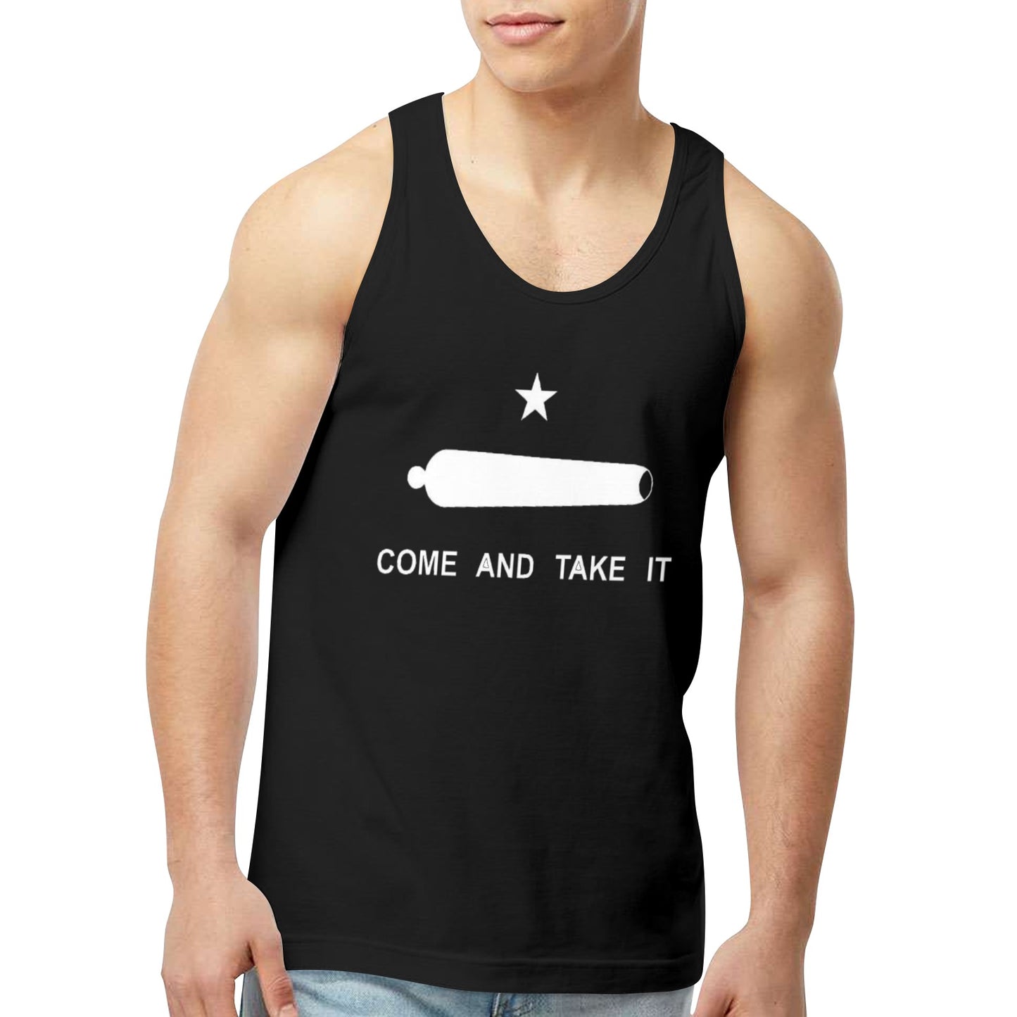 Come and Take It Flag Men's Tank Top (Front Printing) | Ships from USA