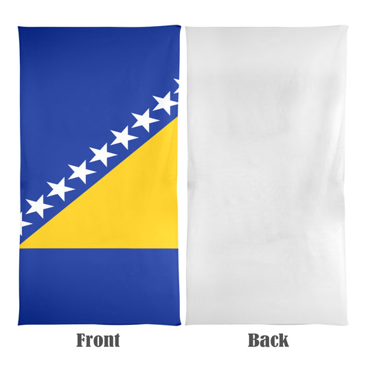 Bosnia and Herzegovina Flag Beach Towel 31"x71" (Made in USA)