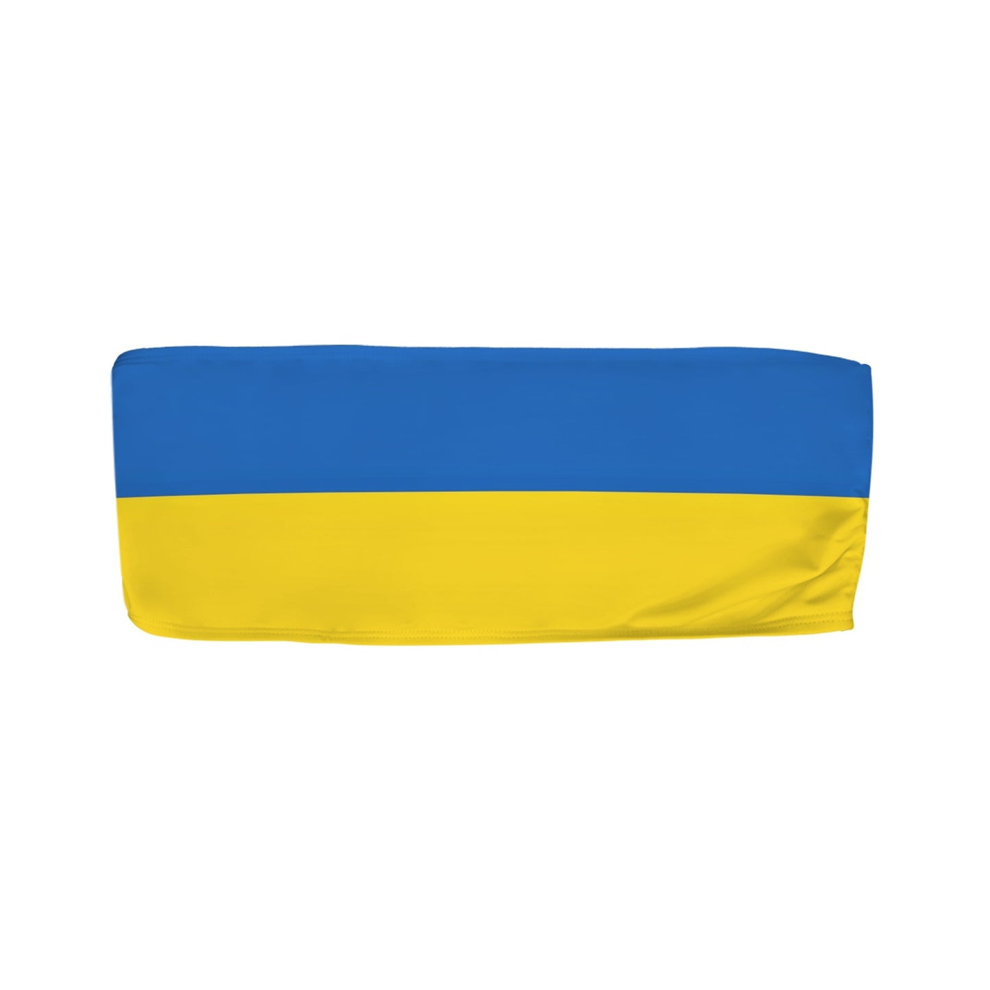 Ukraine Flag Inspired Bandeau Tube Bikini Top