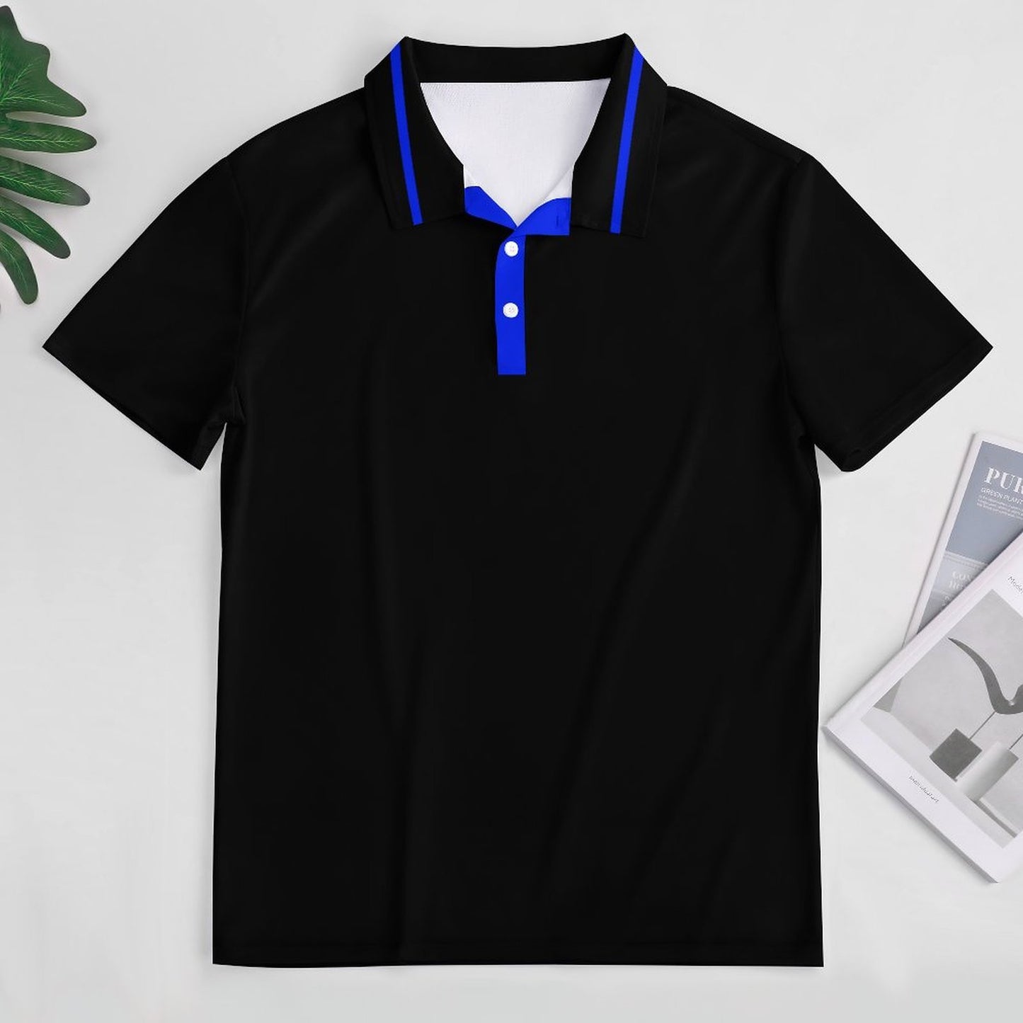 Thin Blue Line Flag Inspired Style-2 Women's Straight Fit Polo Shirt
