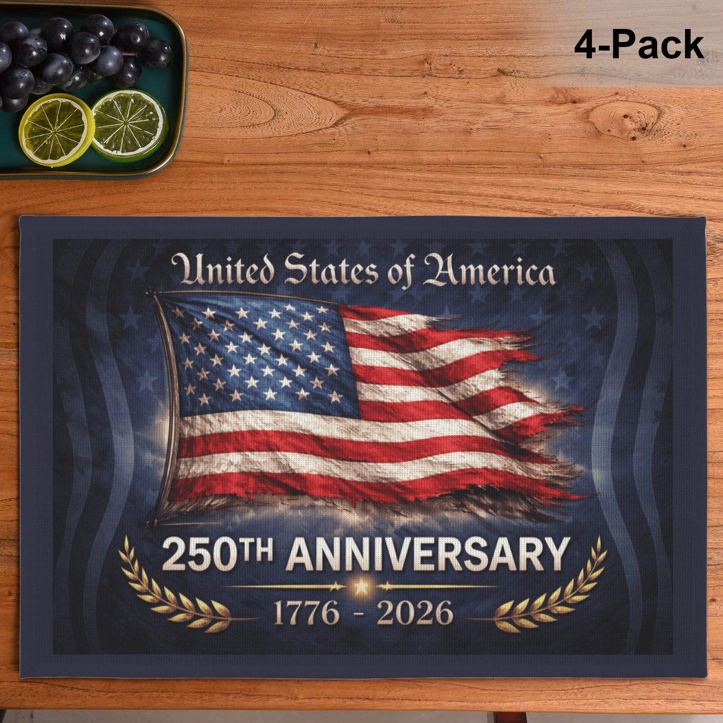 America 250 Years Anniversary Placemat Packs