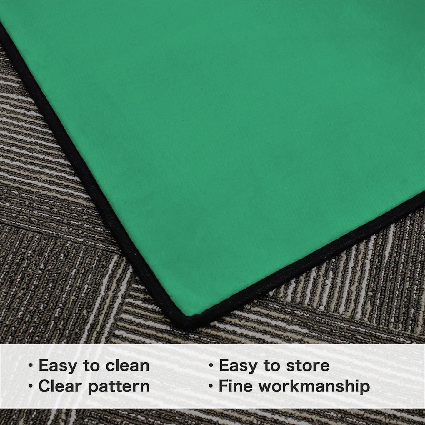 Ireland Flag Inspired 84x60 Inch Area Rug with Black Binding (Made in the USA)