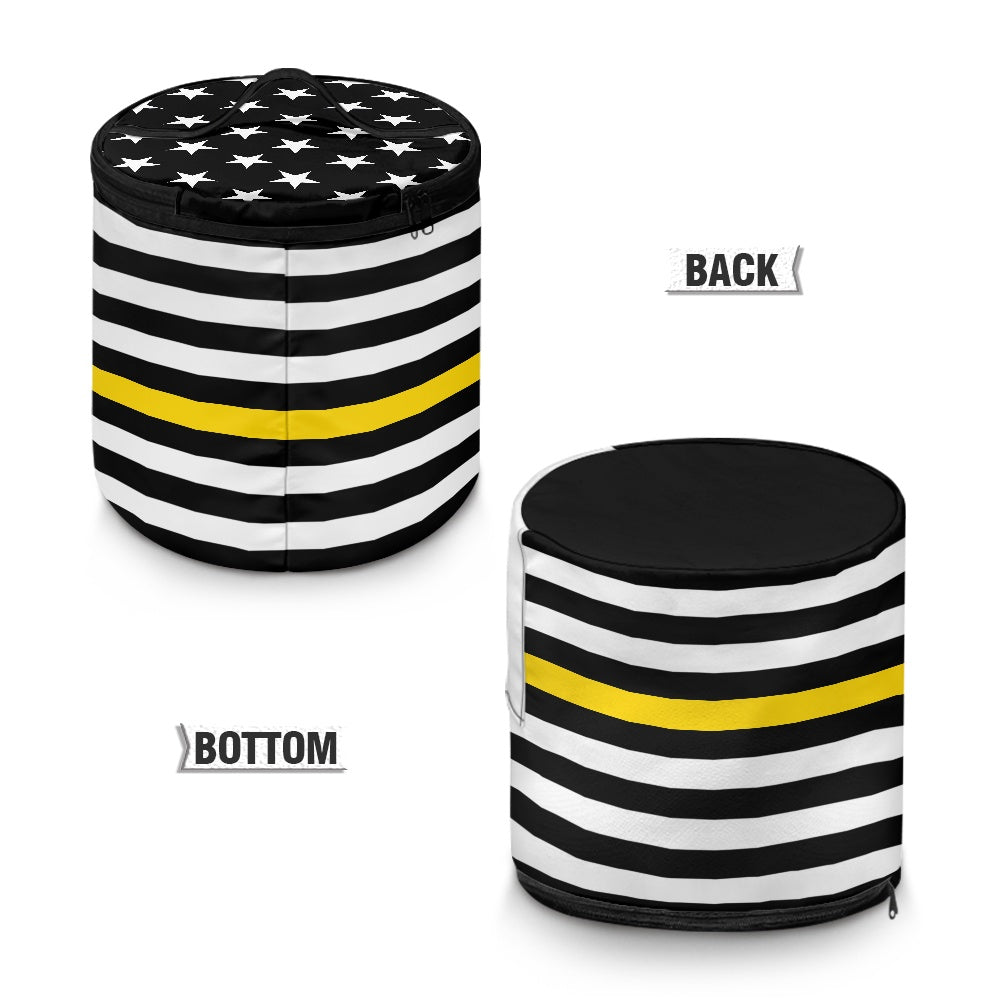 Thin Gold Line Flag Inspired Electric Pressure Cooker Insulation Bag