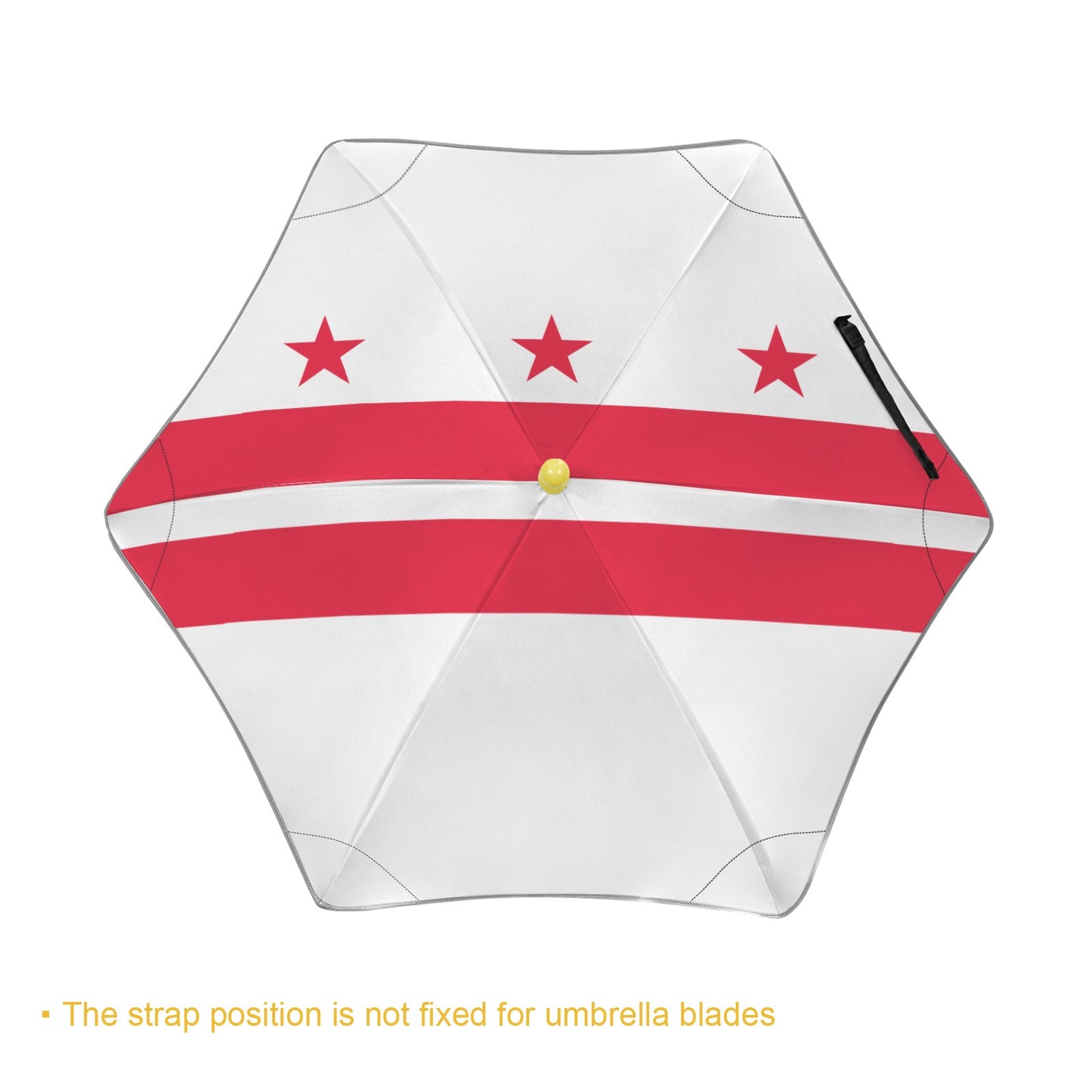 Washington DC Flag Inspired Kids Safe Round Corner Umbrella