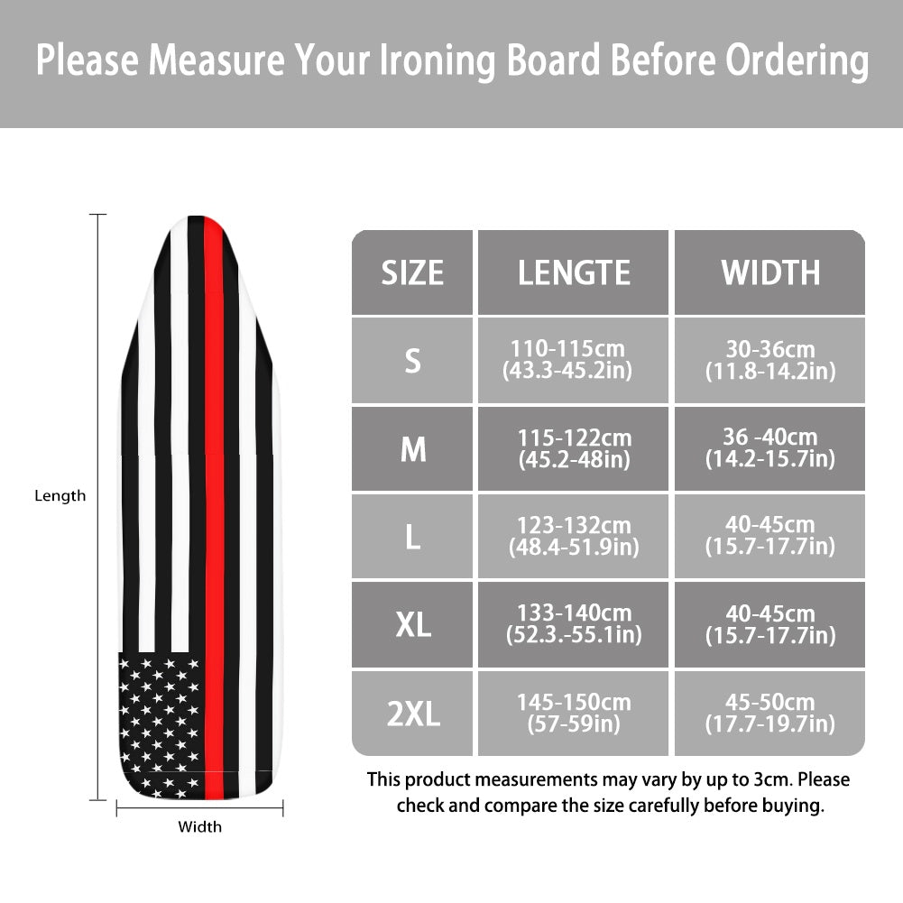 Thin Red Line Flag Ironing Board Cover