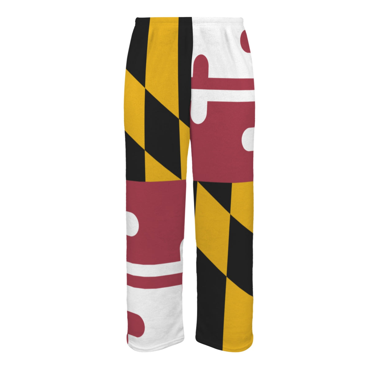 Maryland Flag Inspired Men's Flannel Pajama Trousers Printed in the USA