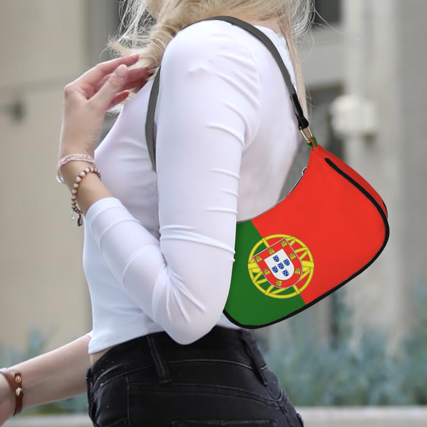 Portugal Flag Inspired Women's Shoulder Bag