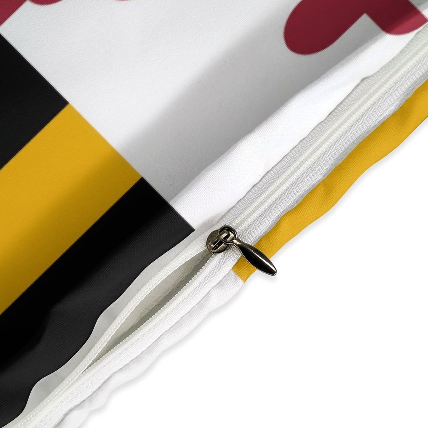 Maryland Flag Inspired 3-Piece Bedding Set (1 Duvet Cover + 2 Pillow Shams) – 102"×90"