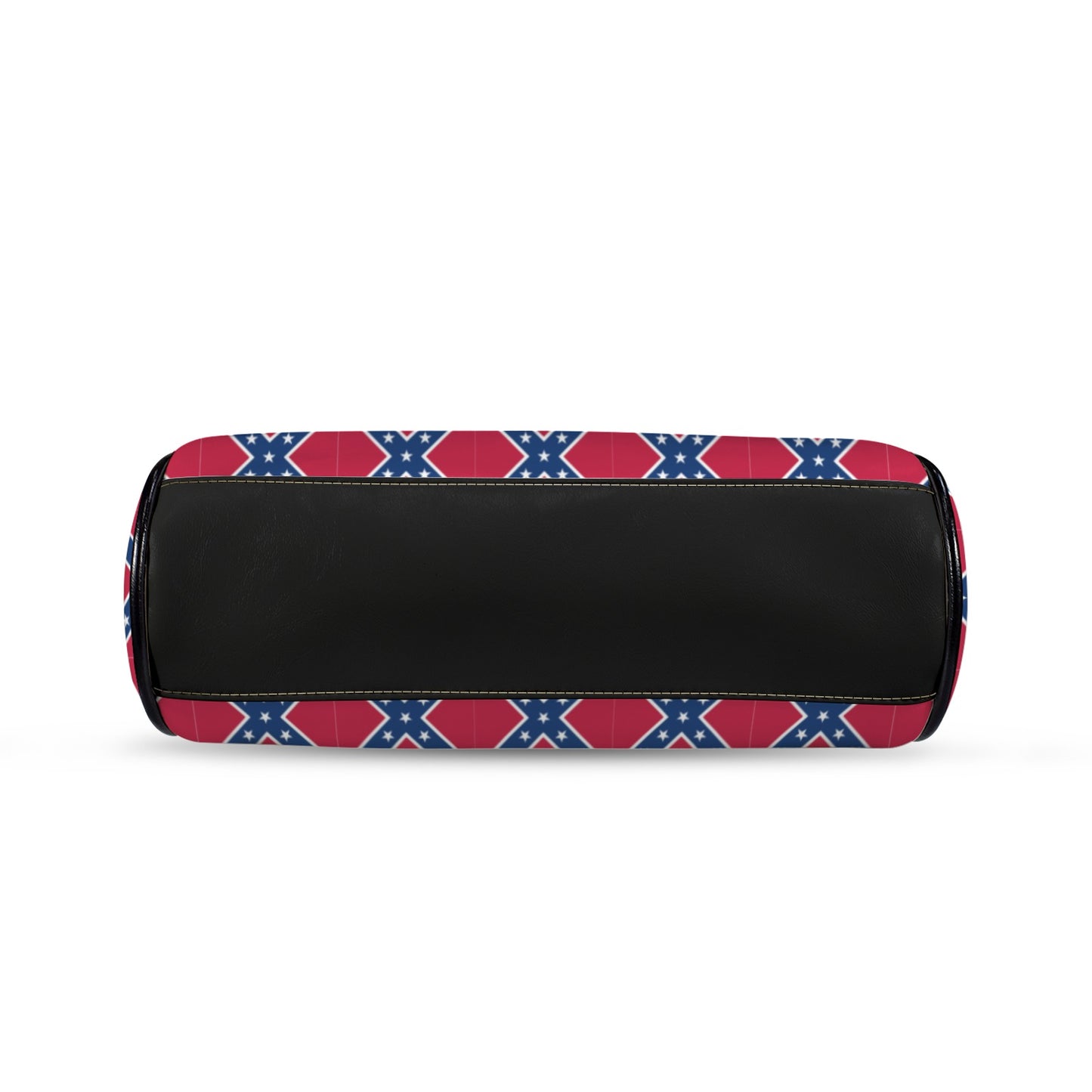 Confederate States Battle Flag Pattern Kisslock Crossbody Shoulder Bag