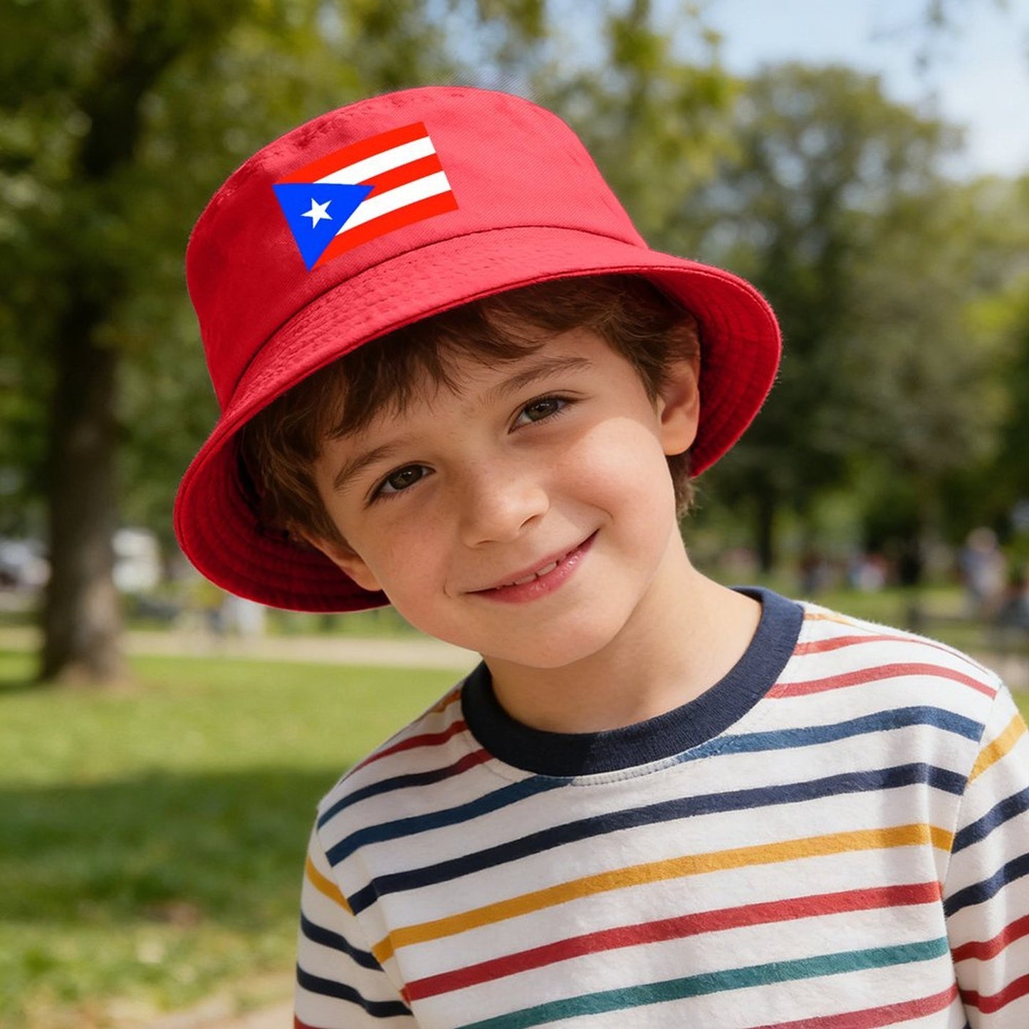 Puerto Rico Flag Inspired Kids’ Bucket Hat | Ships from USA