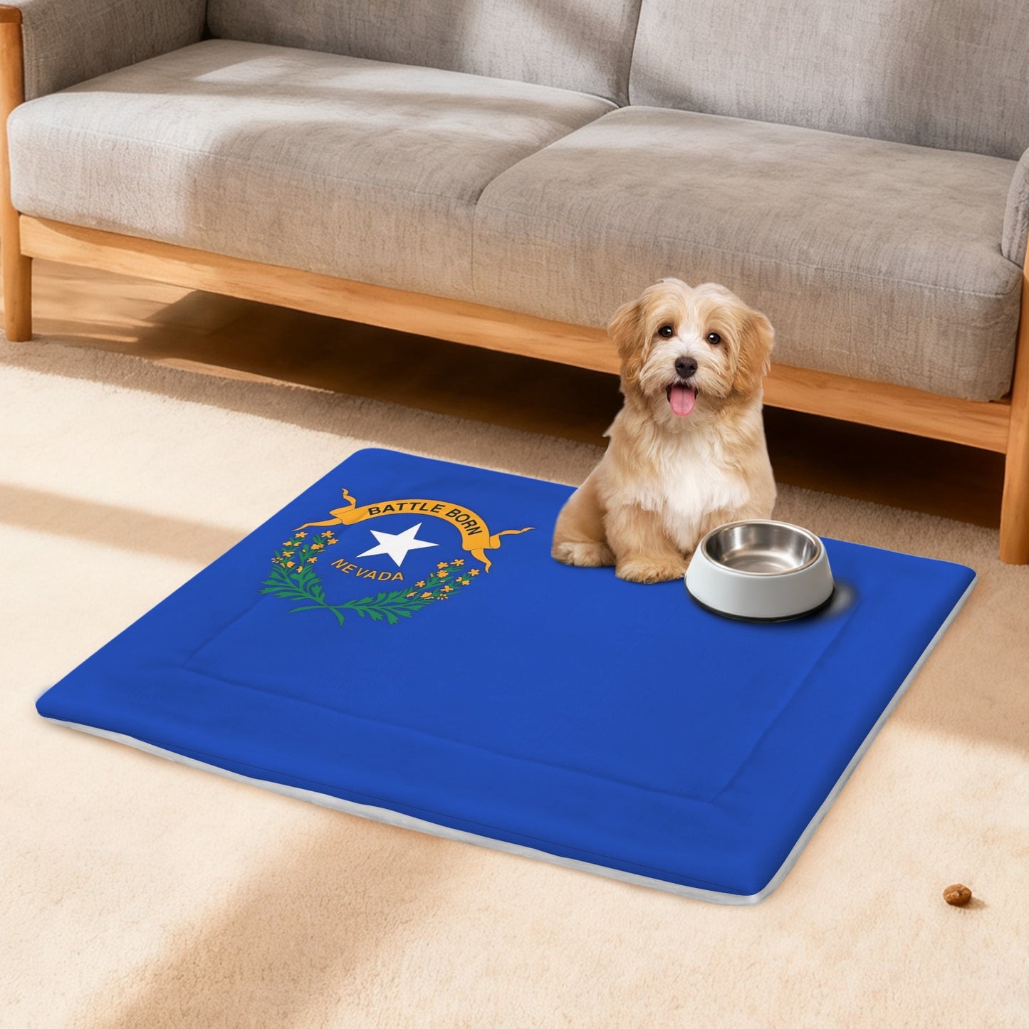 Nevada Flag Inspired Pet Mat 25x18inch (Made in the USA)
