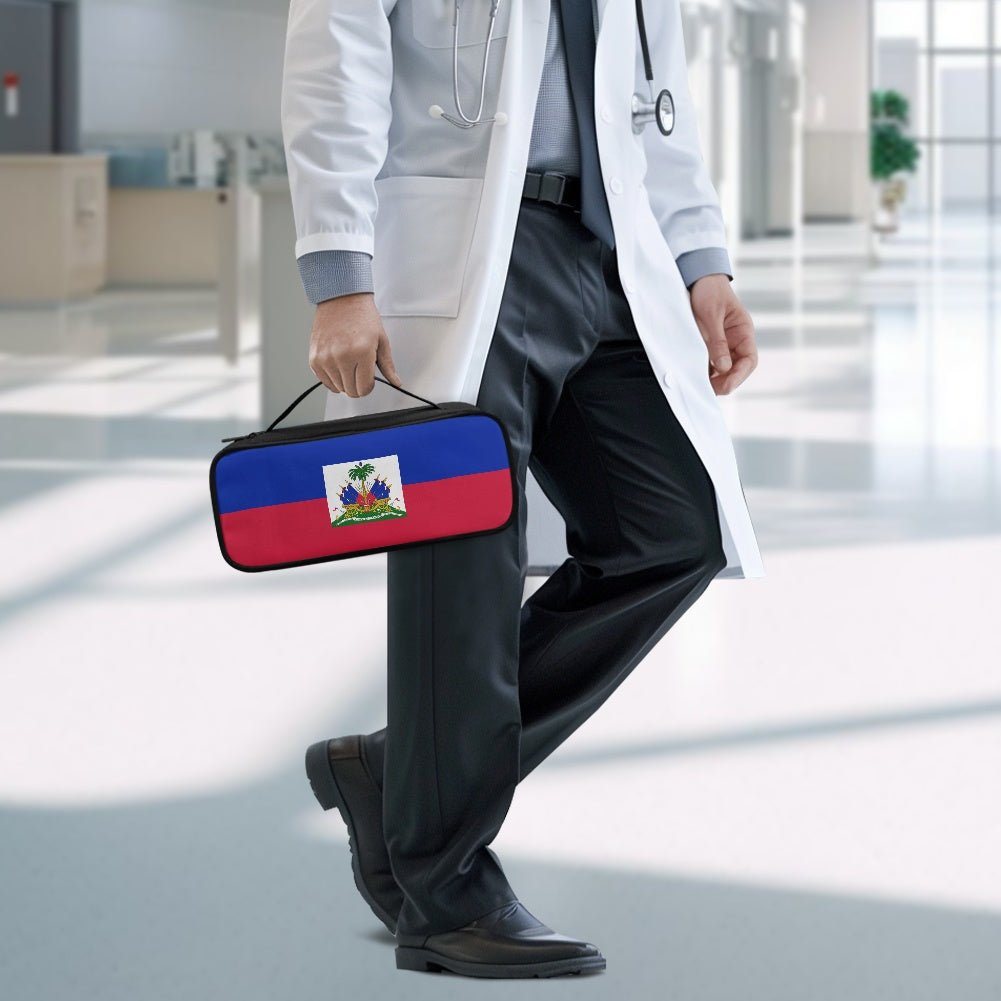 Haiti Flag Inspired Stethoscope Storage Bag