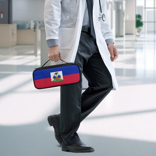 Haiti Flag Inspired Stethoscope Storage Bag