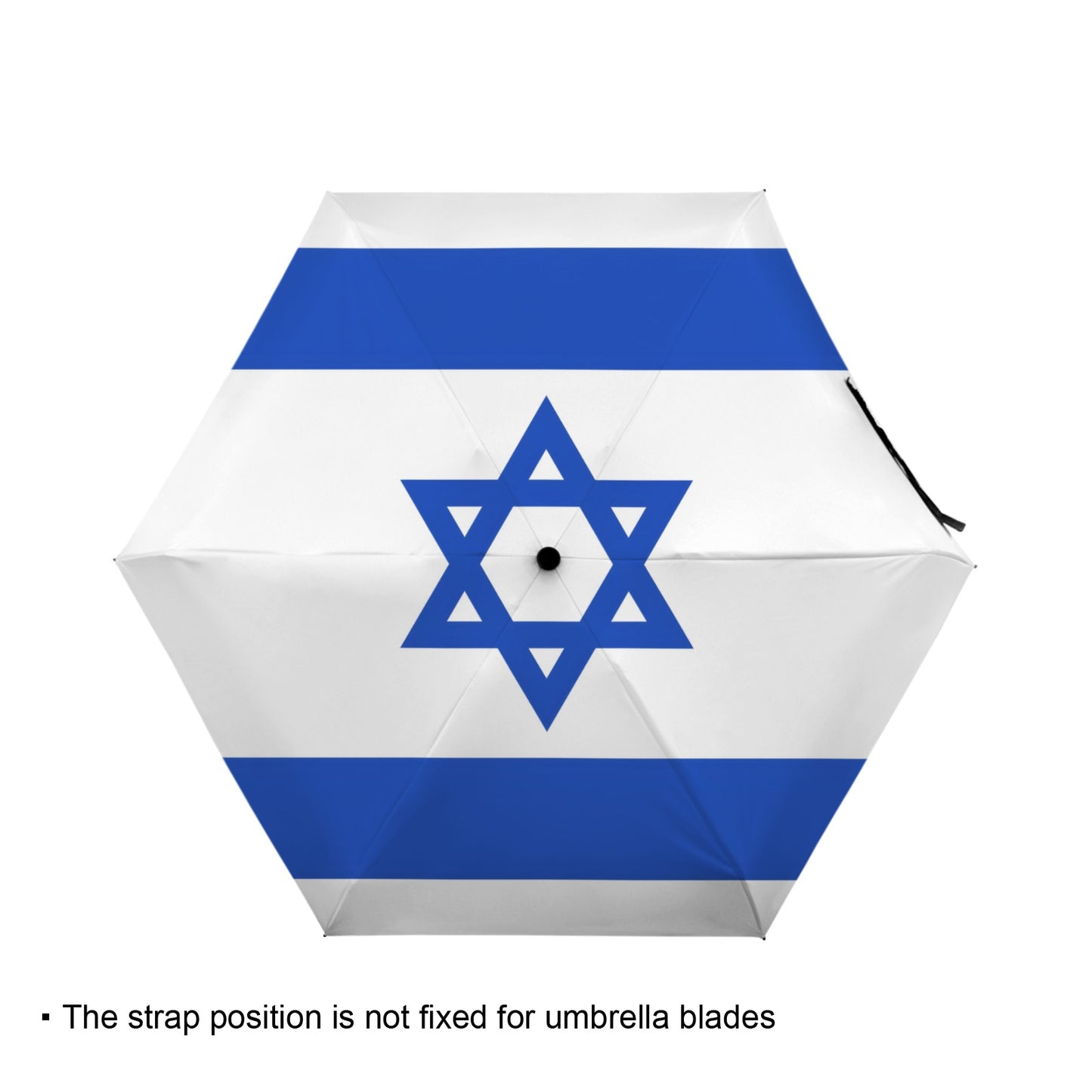 Israel Flag Inspired Mini Compact Umbrella