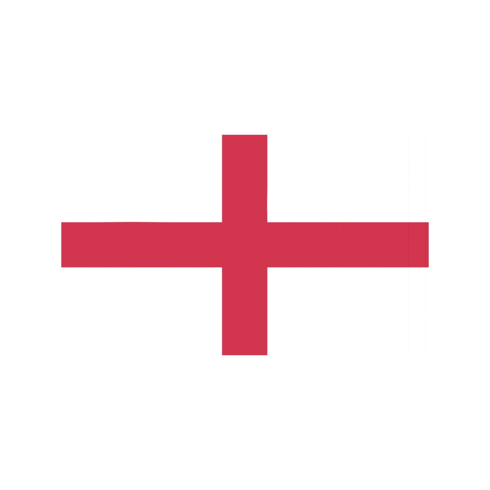 Flag of England displayed, red cross, Luv My Flag.