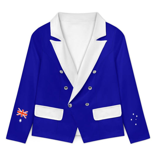 Australia Flag Inspired Women’s Double Breasted Blazer