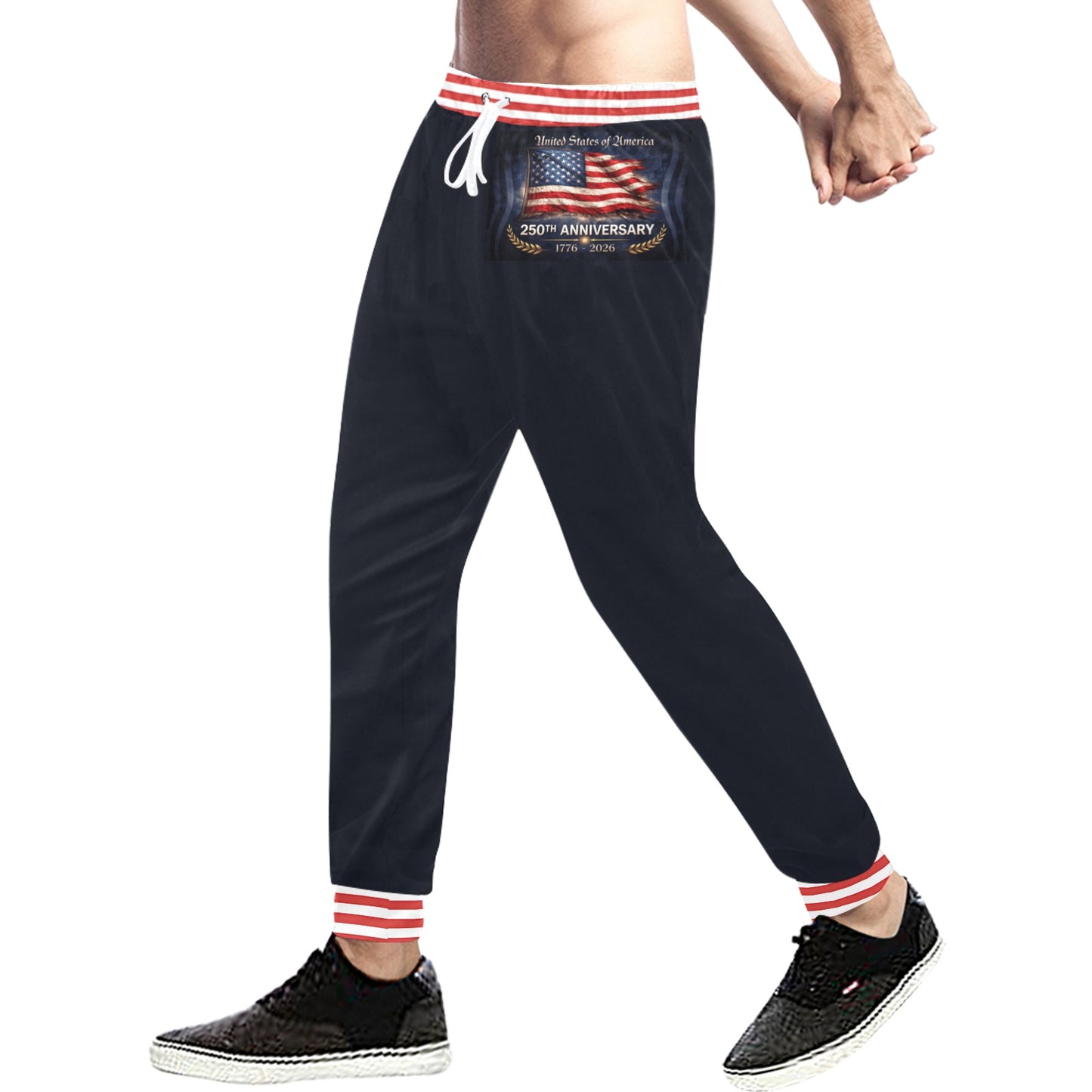 America 250 Year Anniversary USA/American Flag Inspired All Over Print Unisex Sweatpants