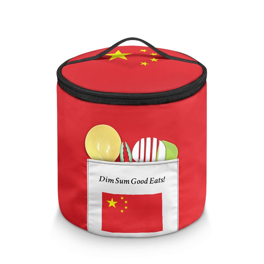 China Flag Inspired "DIM SUM GOOD EARTS!" Electric Pressure Cooker Insulation Bag