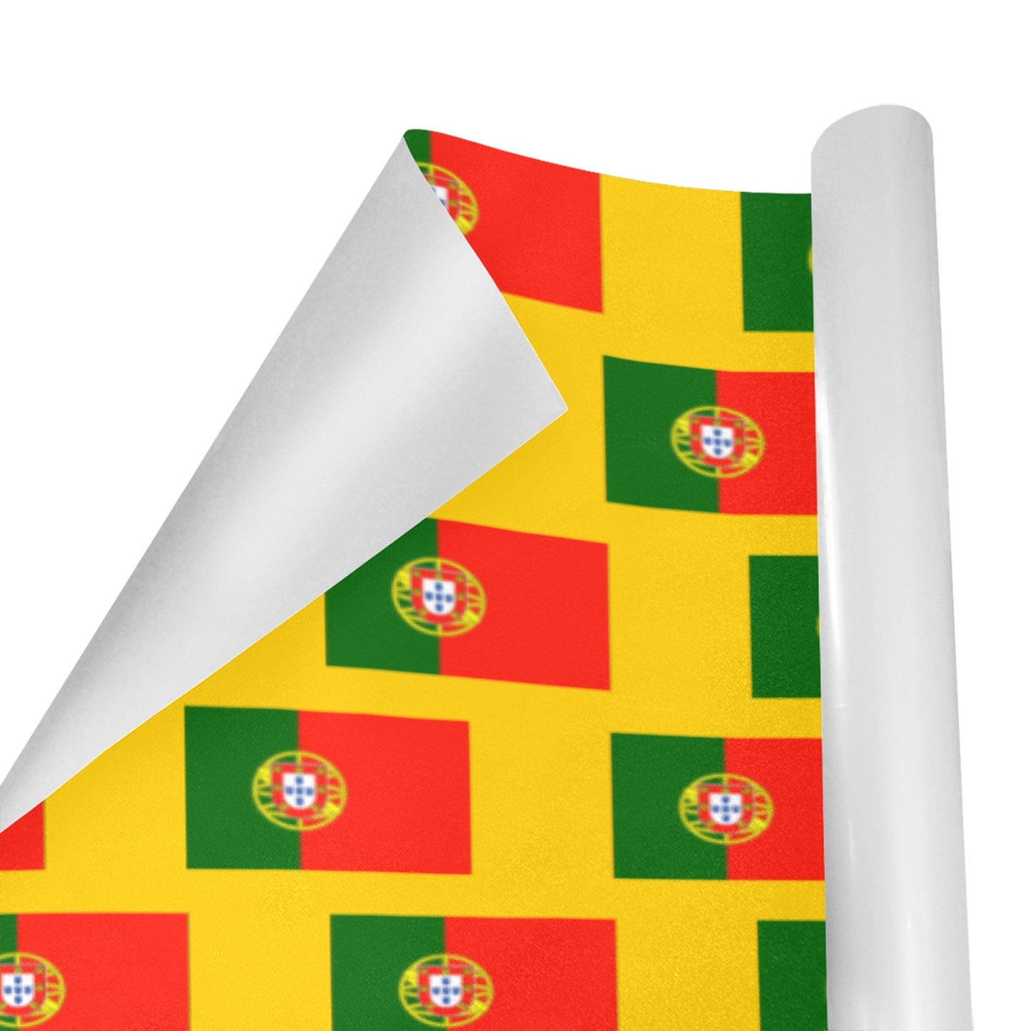 Portugal Flag Inspired Custom Gift Wrapping Paper 58"x 22.5" (4 Rolls)