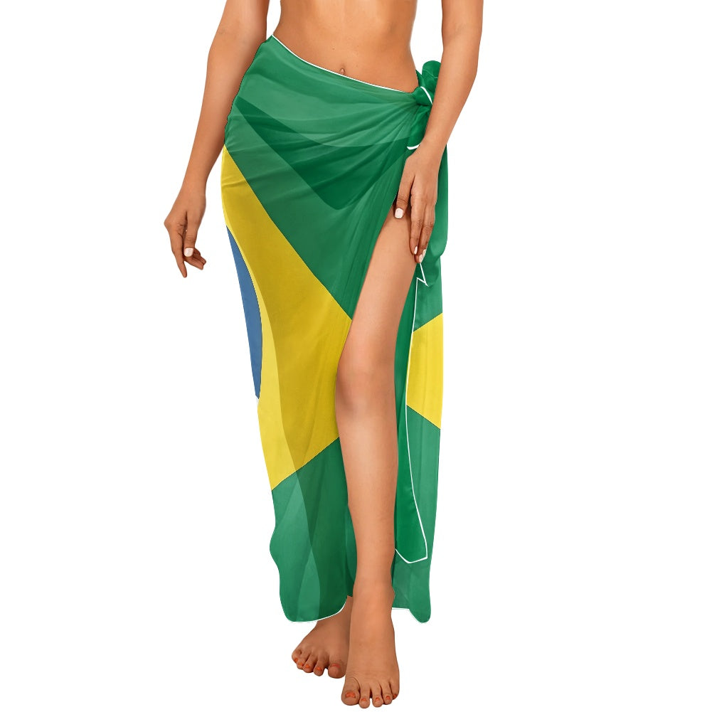 Brazil Flag Inspired Bikini Cover-Up